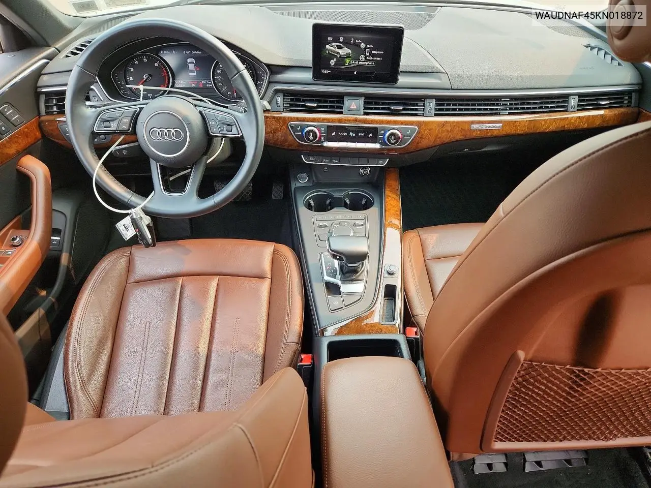 2019 Audi A4 Premium VIN: WAUDNAF45KN018872 Lot: 61043486