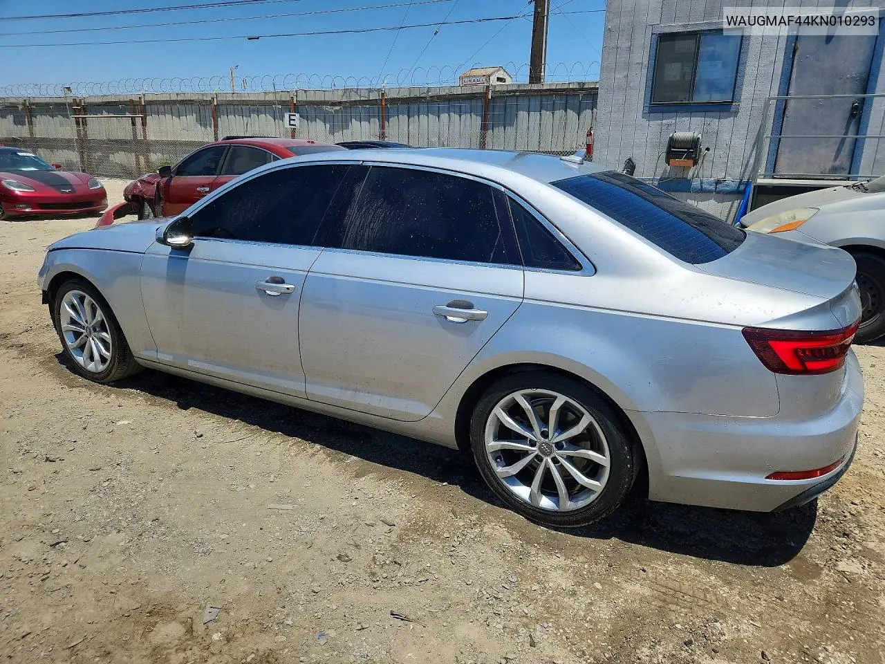 2019 Audi A4 Sport Quattro VIN: WAUGMAF44KN010293 Lot: 85606535
