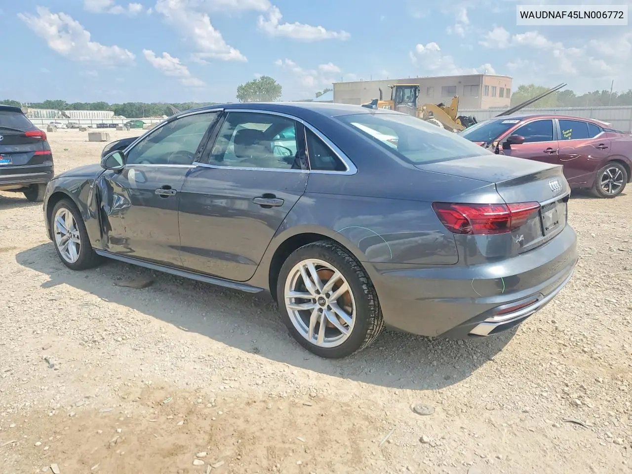 2020 Audi A4 Premium VIN: WAUDNAF45LN006772 Lot: 60460556