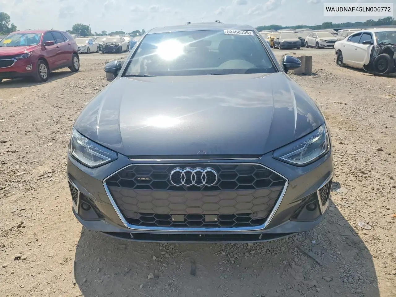 2020 Audi A4 Premium VIN: WAUDNAF45LN006772 Lot: 60460556