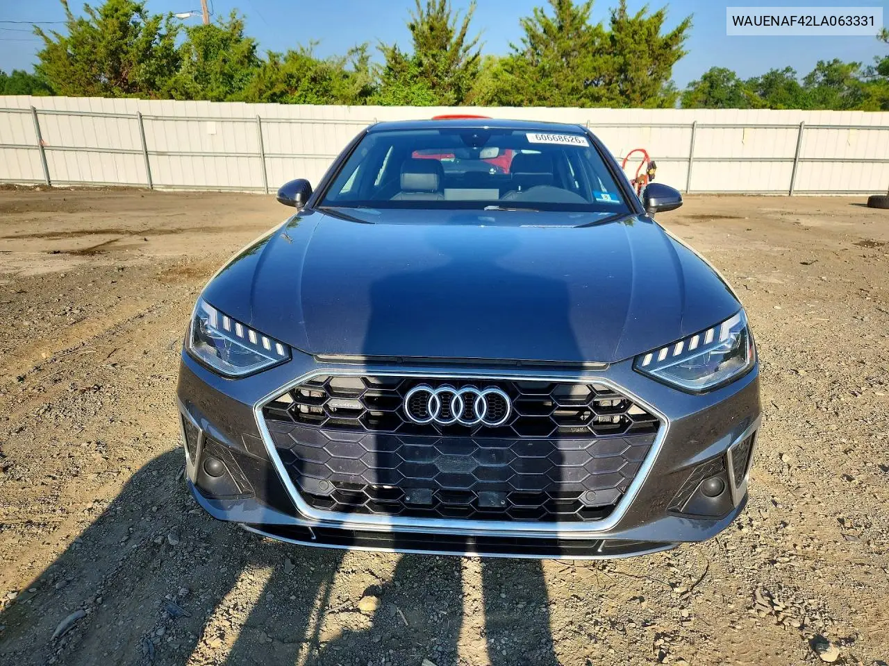 2020 Audi A4 Premium Plus VIN: WAUENAF42LA063331 Lot: 60668626