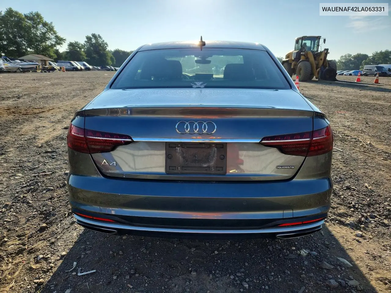 2020 Audi A4 Premium Plus VIN: WAUENAF42LA063331 Lot: 60668626