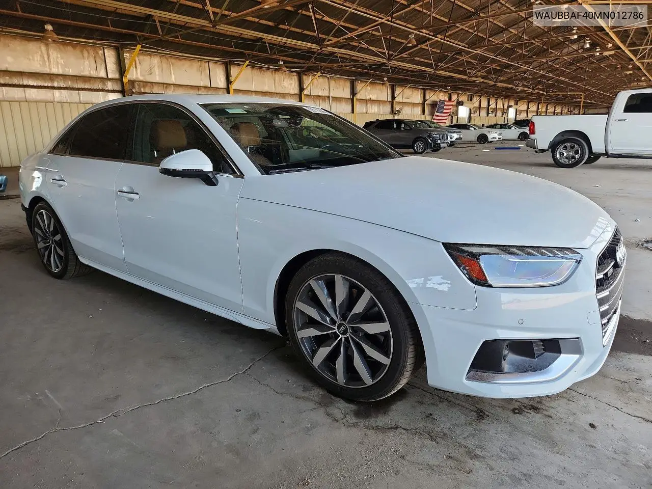 2021 Audi A4 Premium Plus 40 VIN: WAUBBAF40MN012786 Lot: 59716896