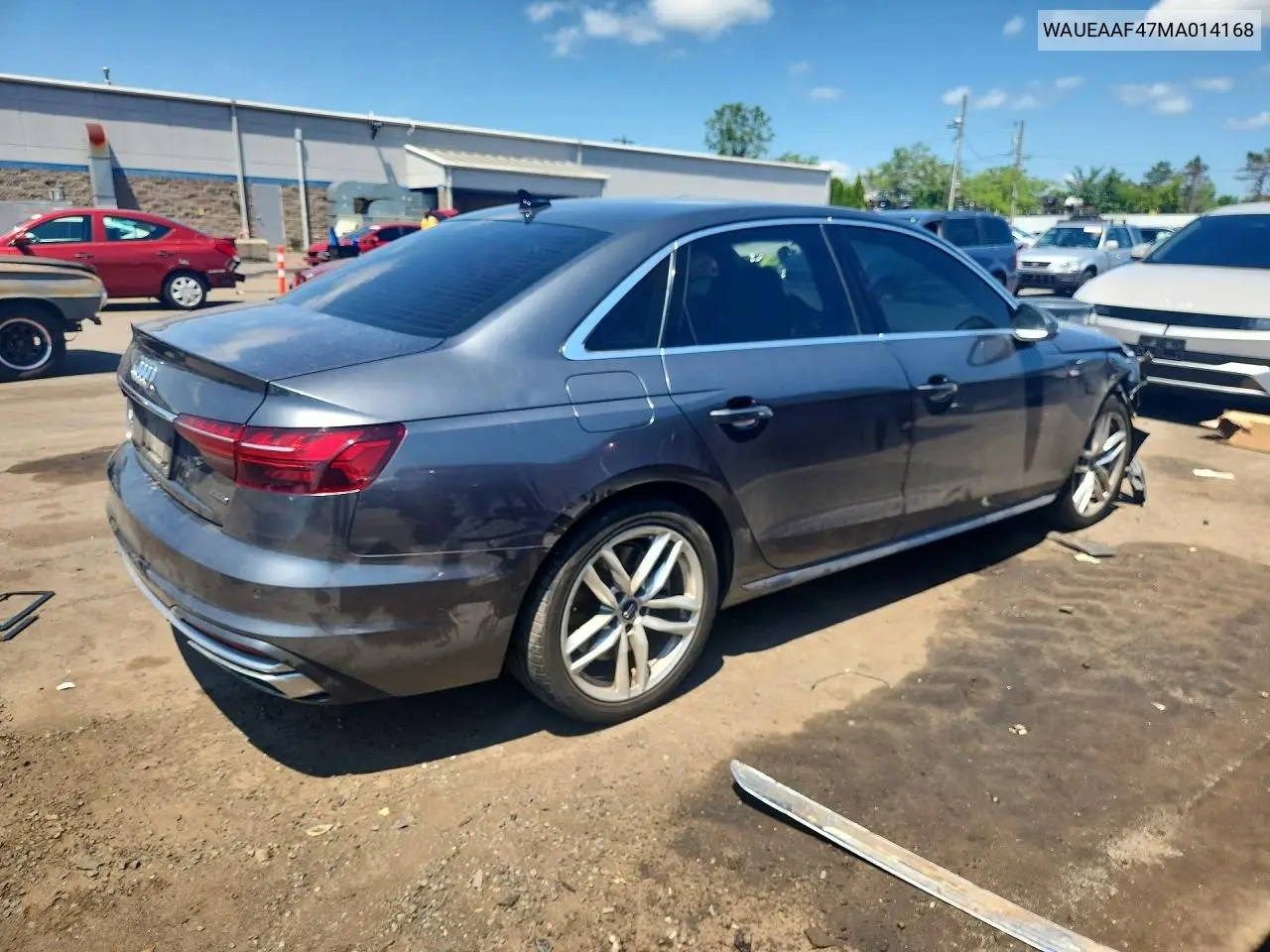 2021 Audi A4 Premium Plus 45 VIN: WAUEAAF47MA014168 Lot: 60001076