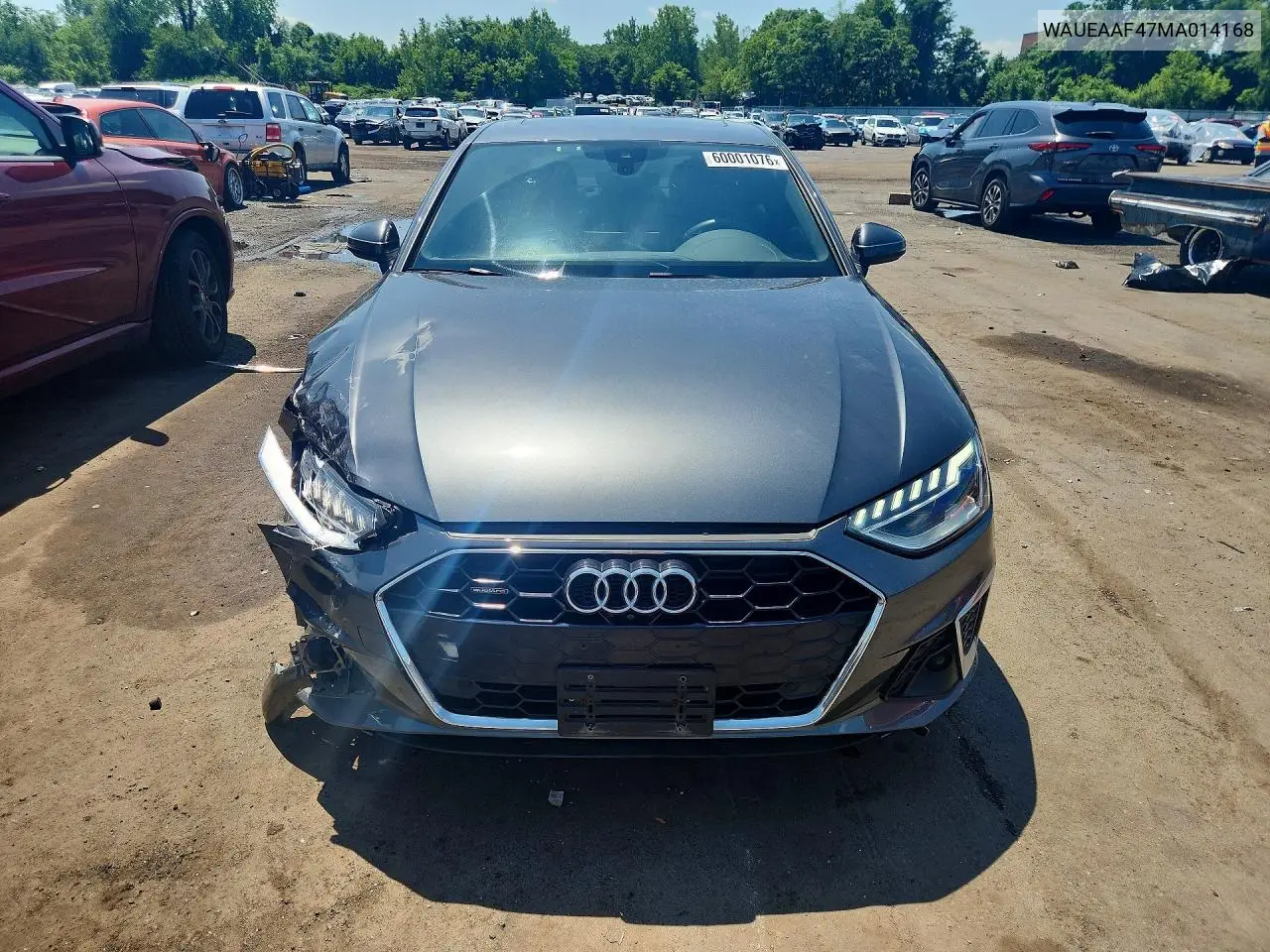 2021 Audi A4 Premium Plus 45 VIN: WAUEAAF47MA014168 Lot: 60001076