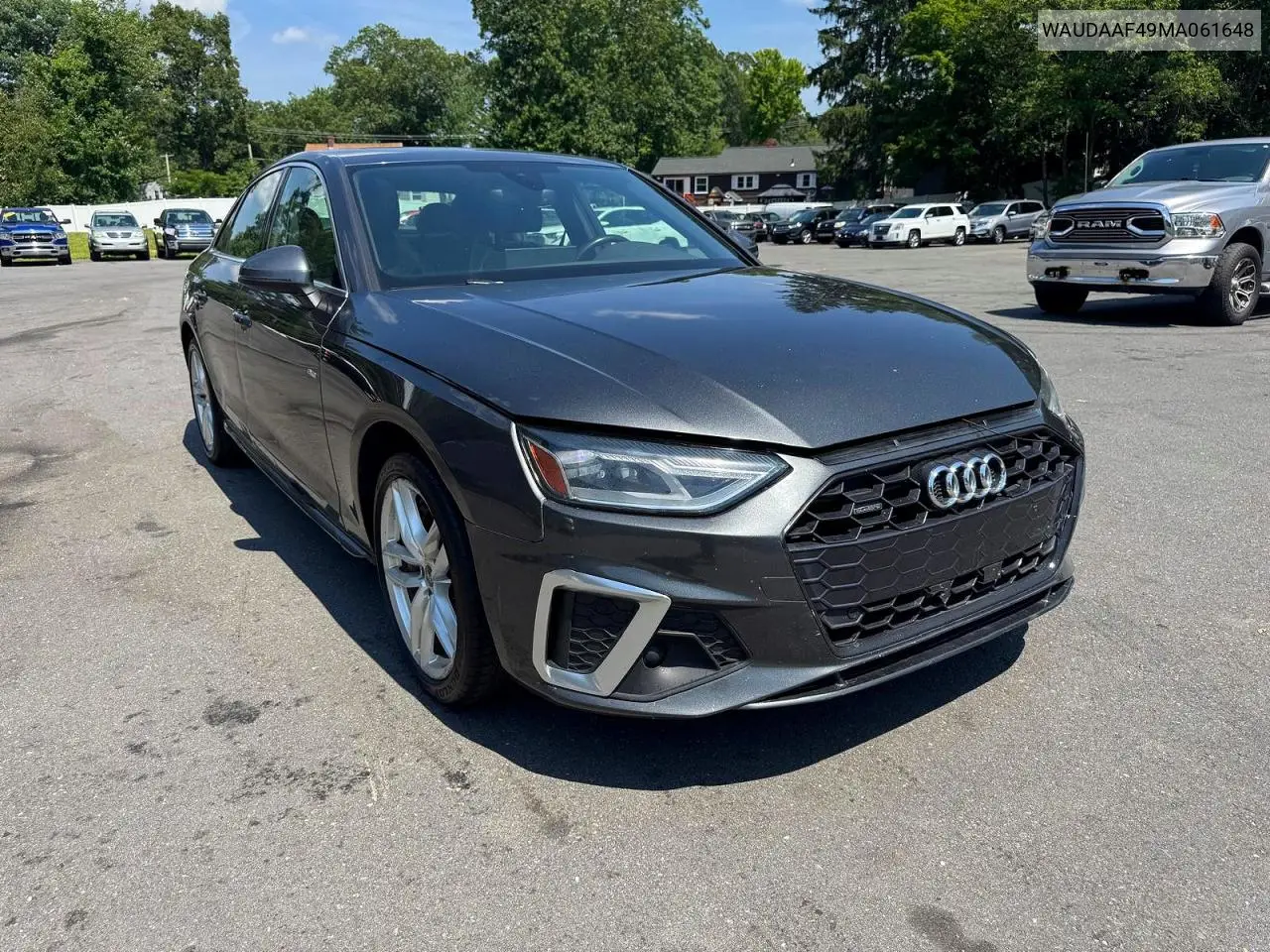 2021 Audi A4 Premium 45 VIN: WAUDAAF49MA061648 Lot: 61317316