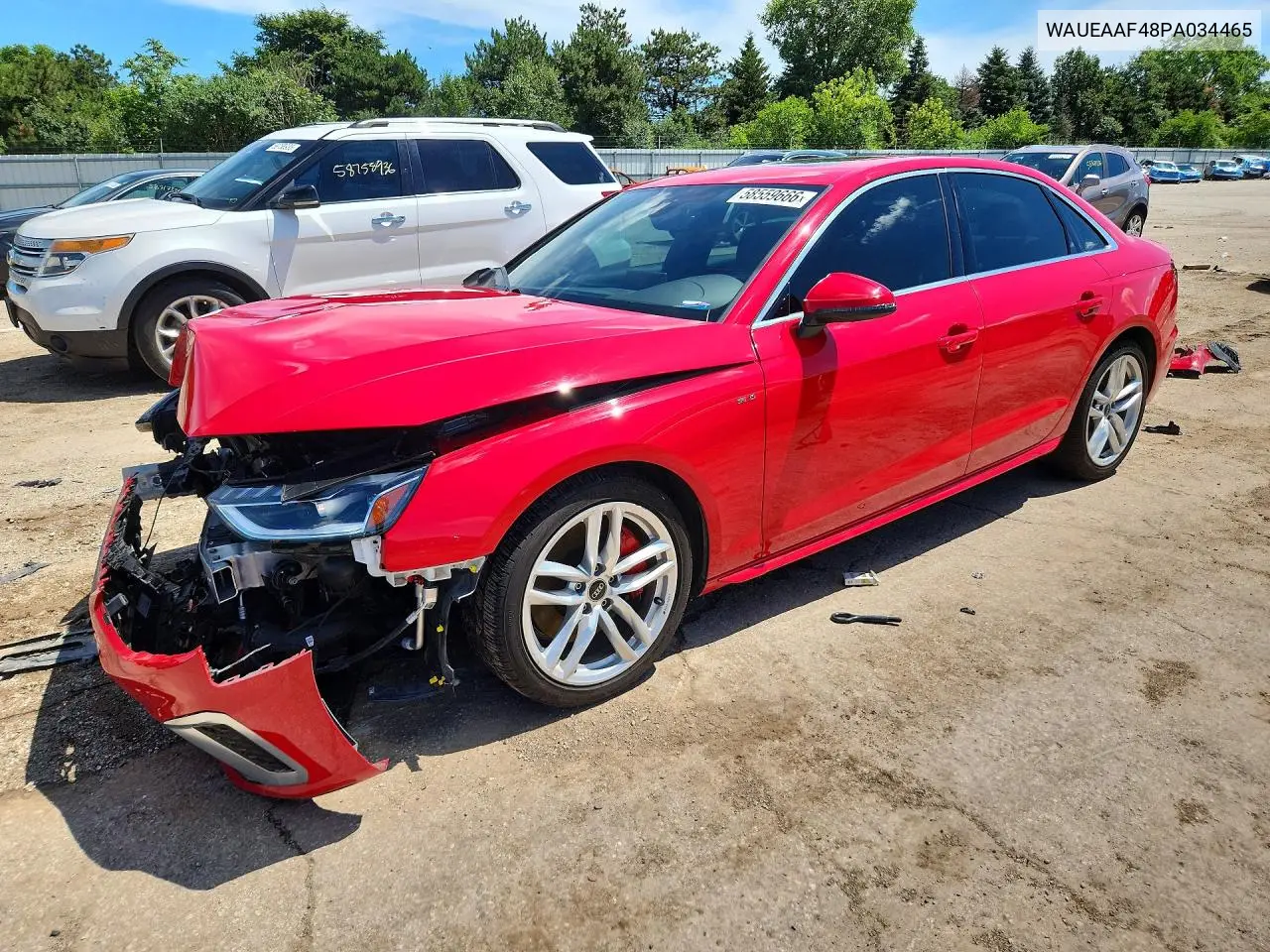 2023 Audi A4 Premium Plus 45 VIN: WAUEAAF48PA034465 Lot: 58559666