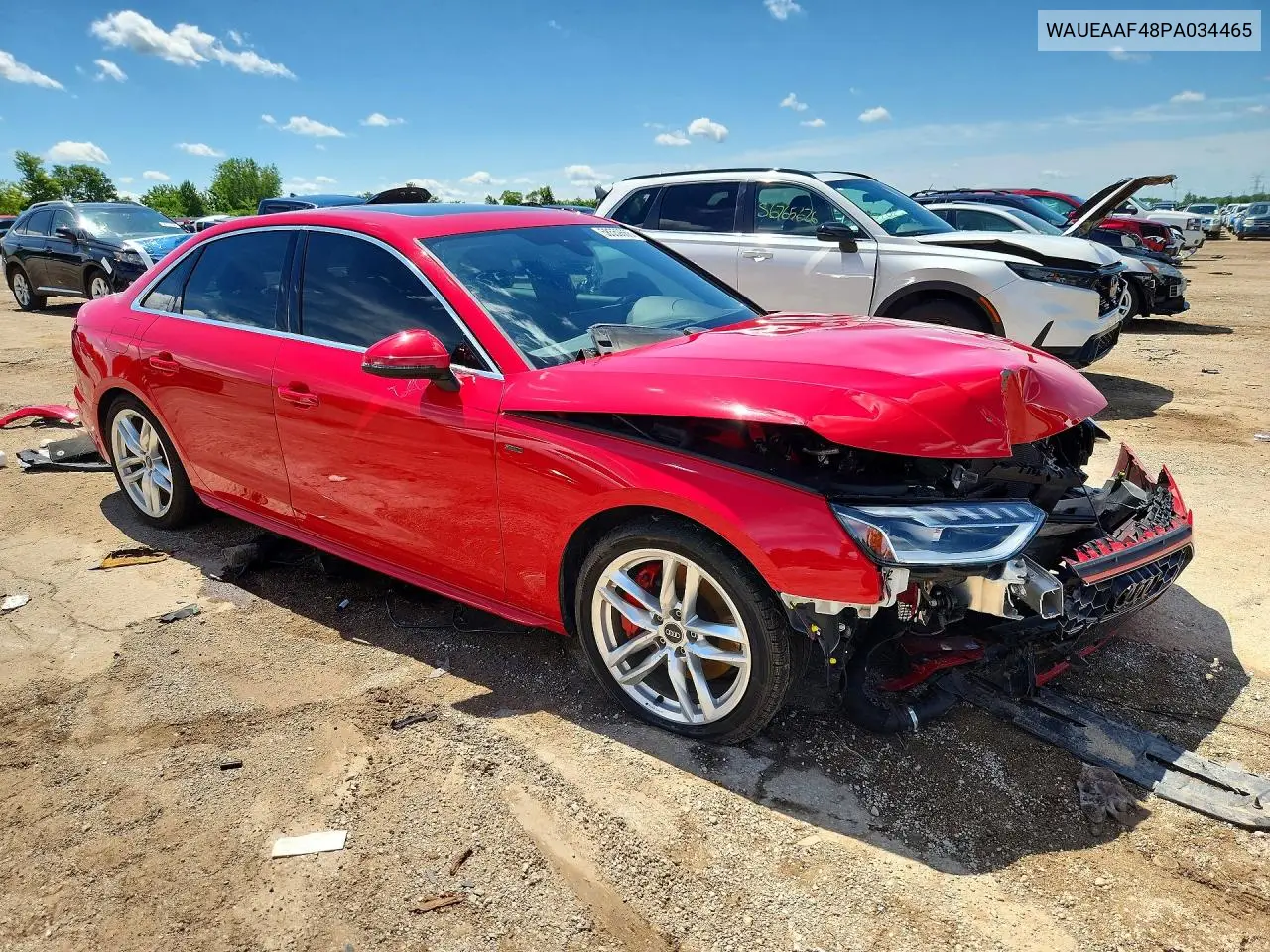 2023 Audi A4 Premium Plus 45 VIN: WAUEAAF48PA034465 Lot: 58559666