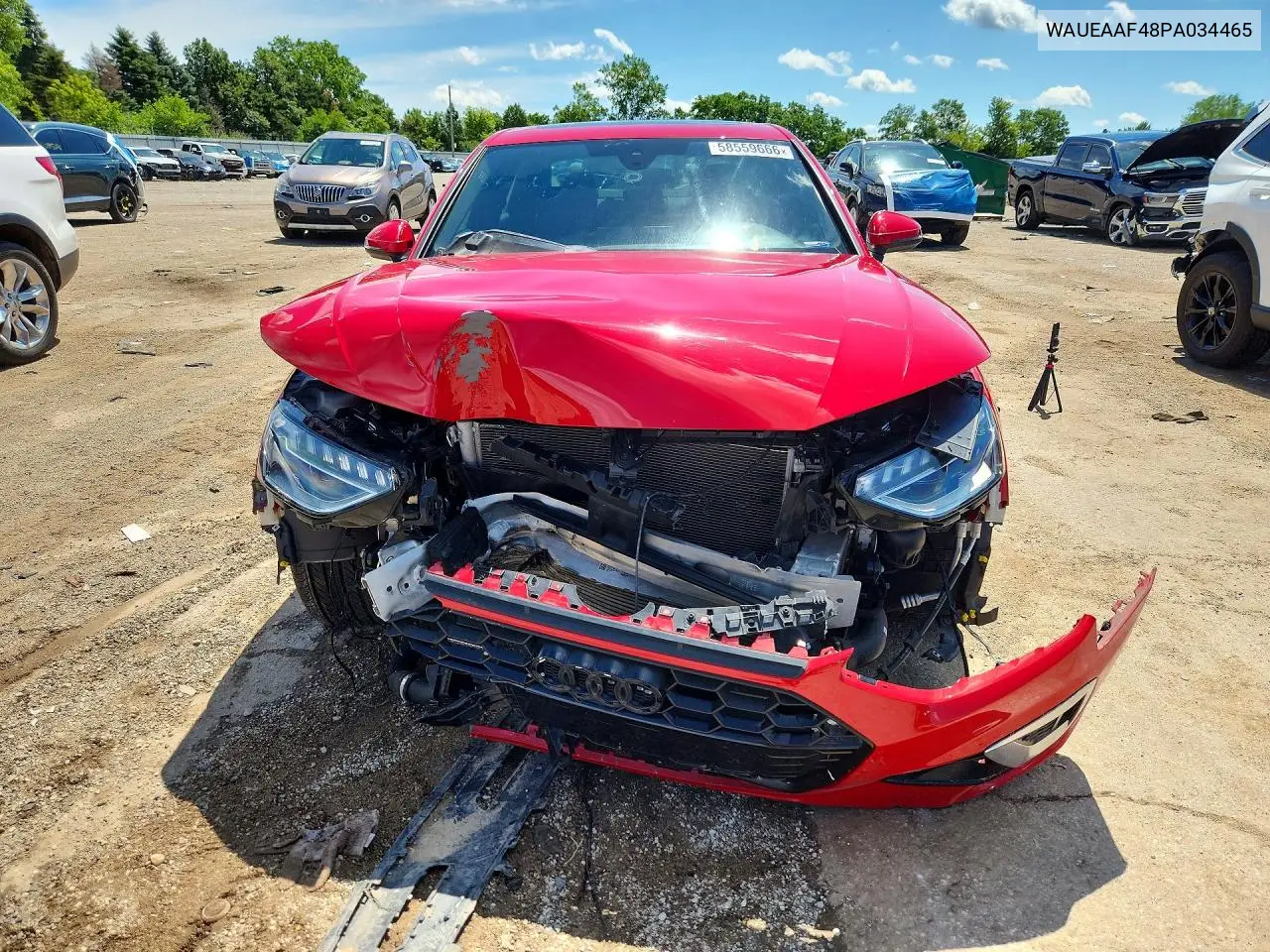 2023 Audi A4 Premium Plus 45 VIN: WAUEAAF48PA034465 Lot: 58559666