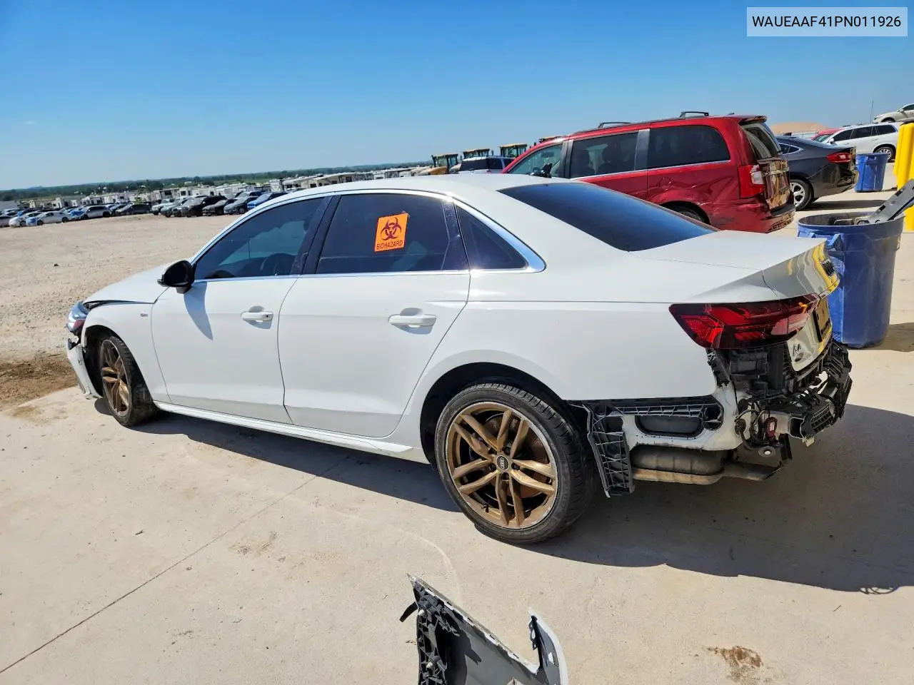 2023 Audi A4 Premium Plus 45 VIN: WAUEAAF41PN011926 Lot: 59631186