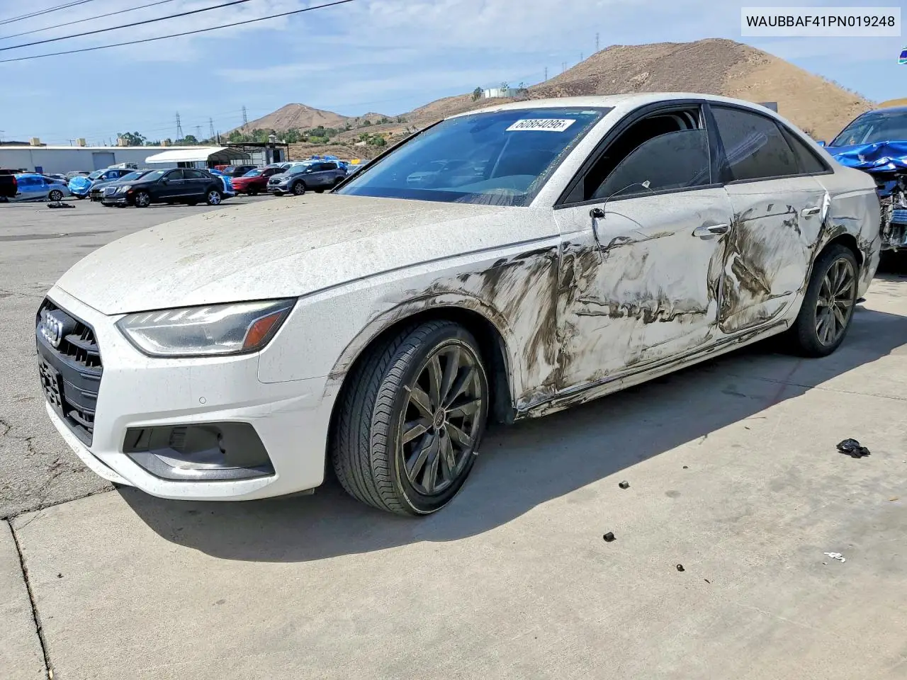 2023 Audi A4 Premium Plus 40 VIN: WAUBBAF41PN019248 Lot: 60864096