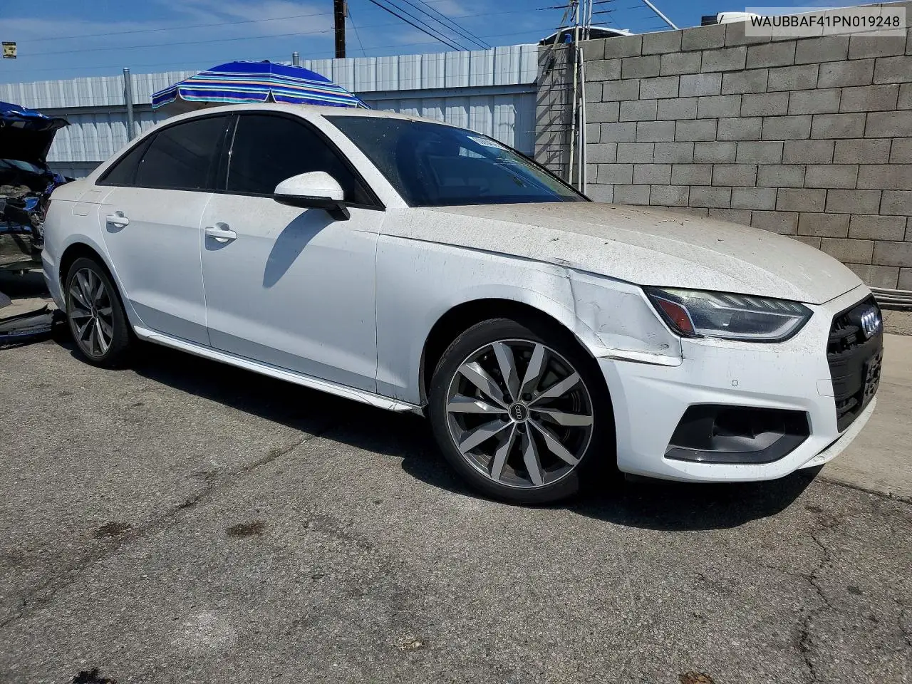 2023 Audi A4 Premium Plus 40 VIN: WAUBBAF41PN019248 Lot: 60864096