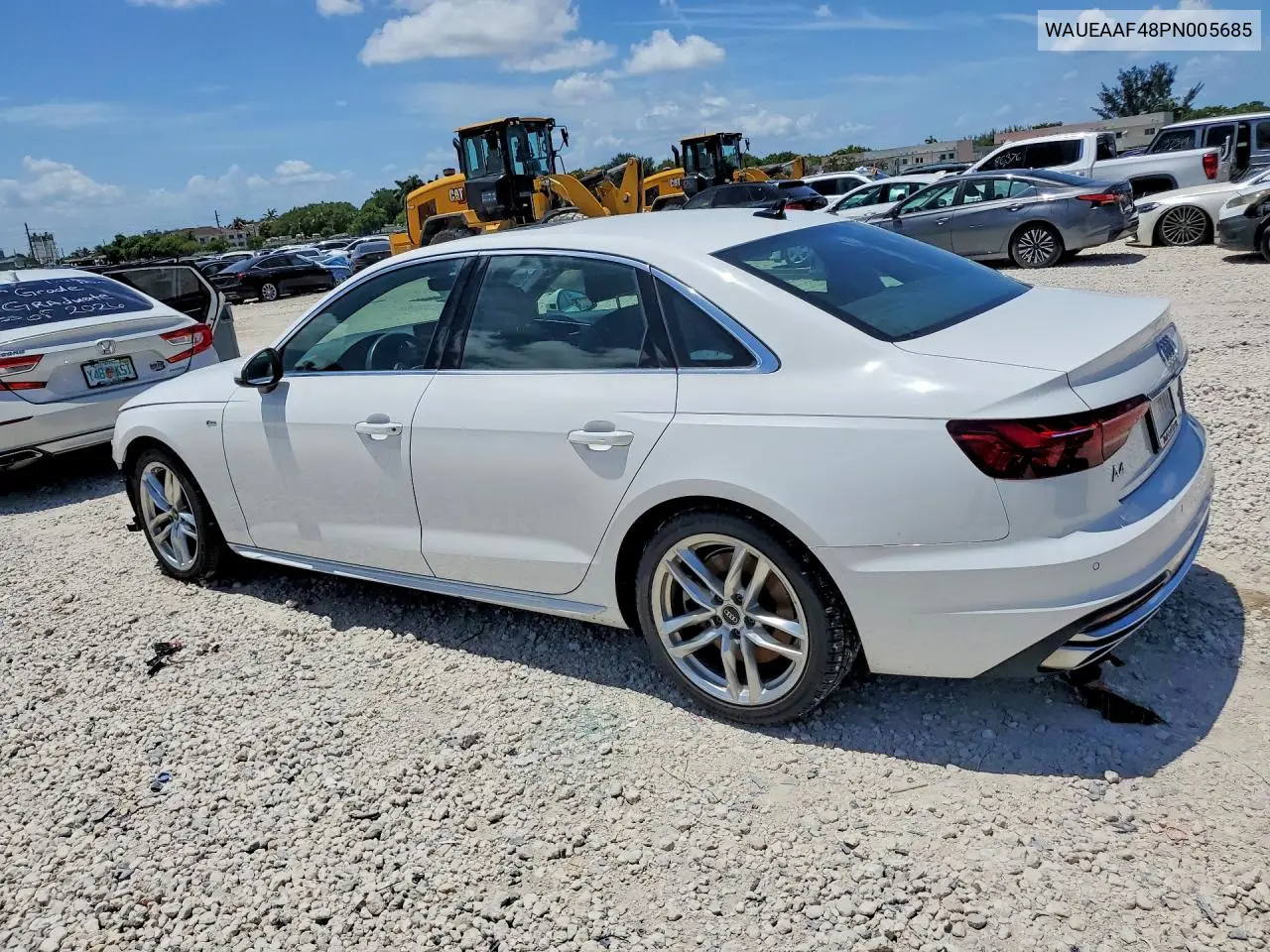 2023 Audi A4 Premium Plus 45 VIN: WAUEAAF48PN005685 Lot: 61976206
