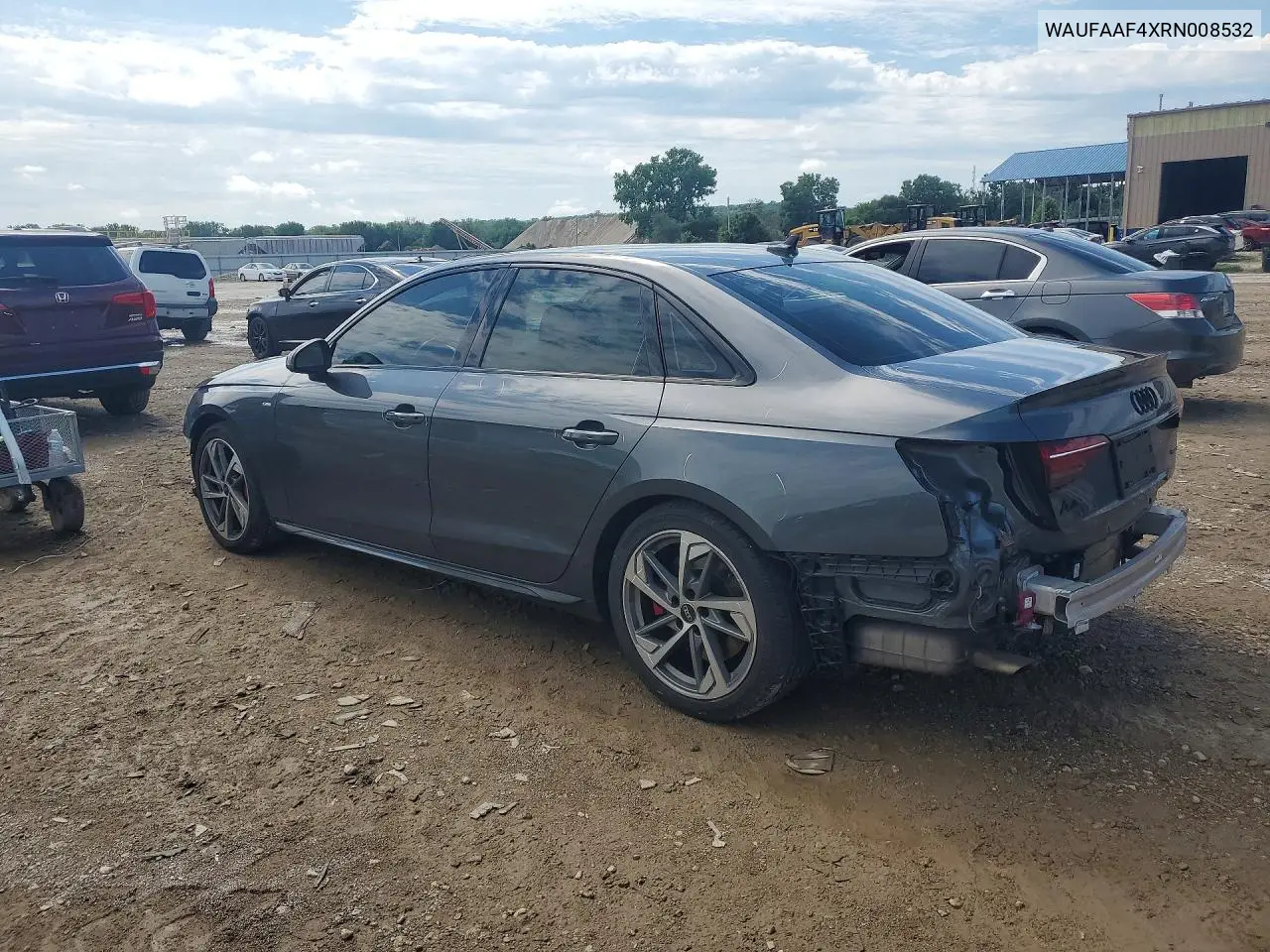 2024 Audi A4 Prestige 45 VIN: WAUFAAF4XRN008532 Lot: 59966766