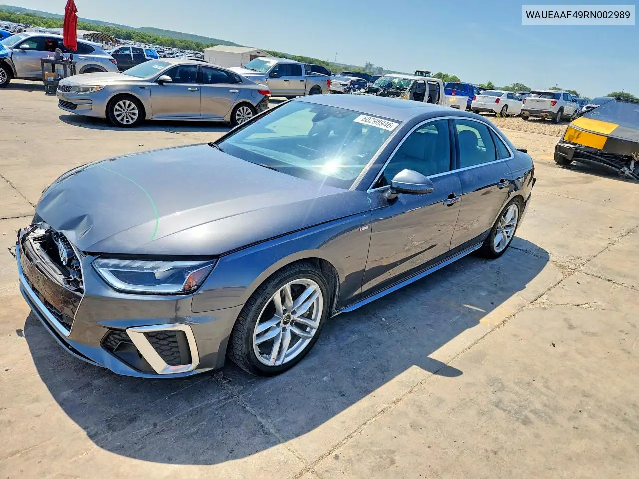 2024 Audi A4 Premium Plus 45 VIN: WAUEAAF49RN002989 Lot: 60298946