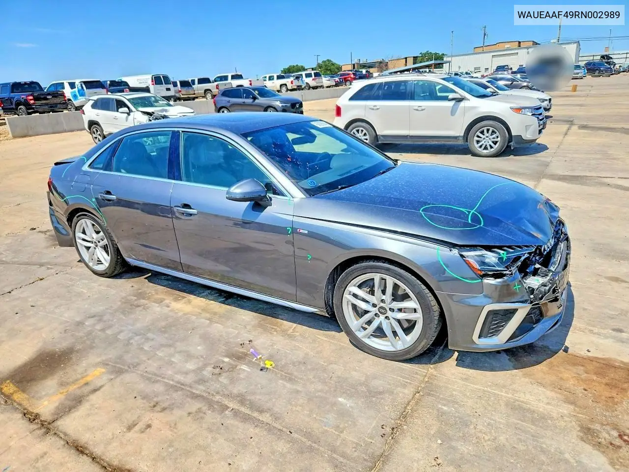 2024 Audi A4 Premium Plus 45 VIN: WAUEAAF49RN002989 Lot: 60298946
