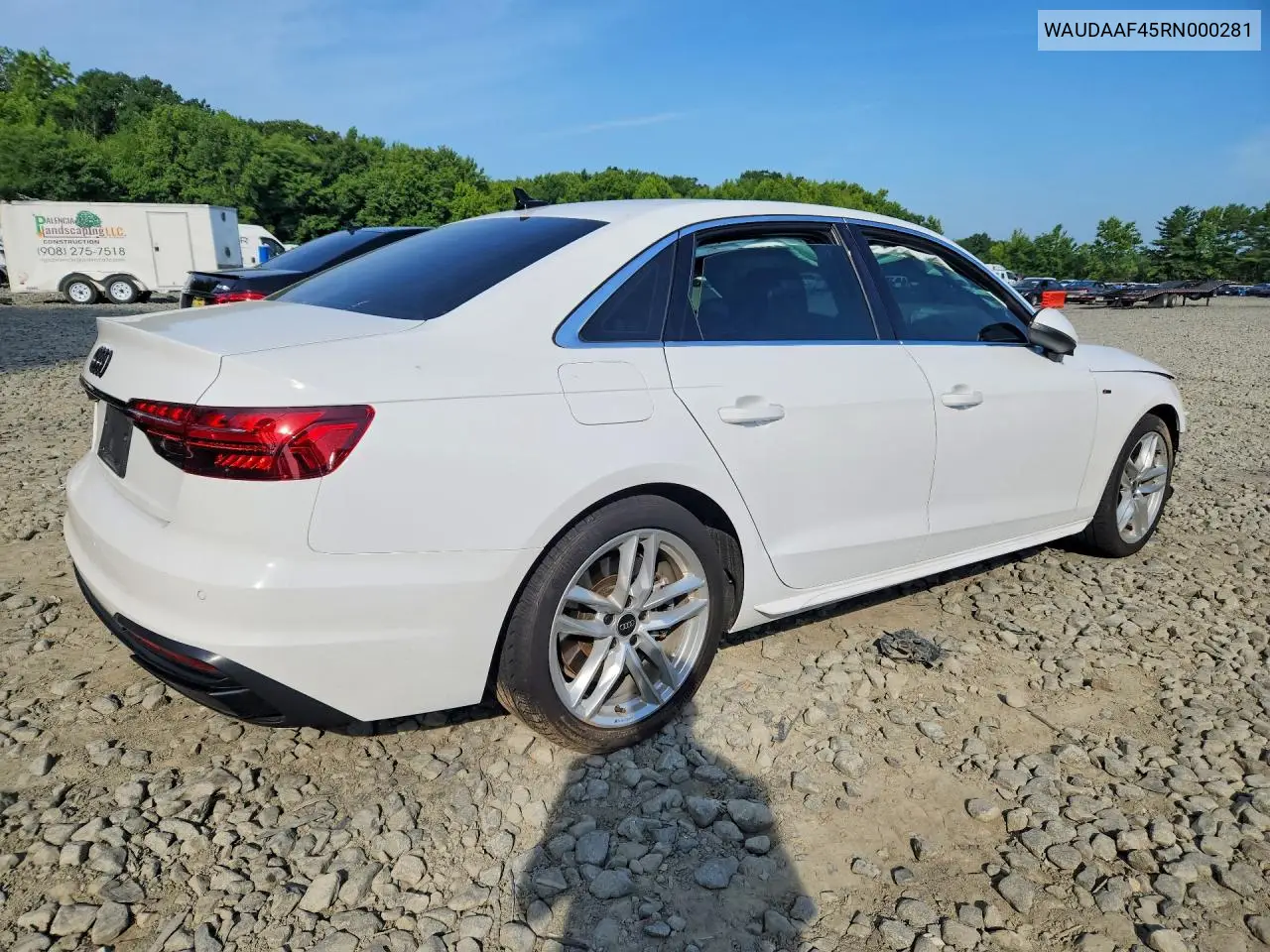 2024 Audi A4 Premium 45 VIN: WAUDAAF45RN000281 Lot: 60996916