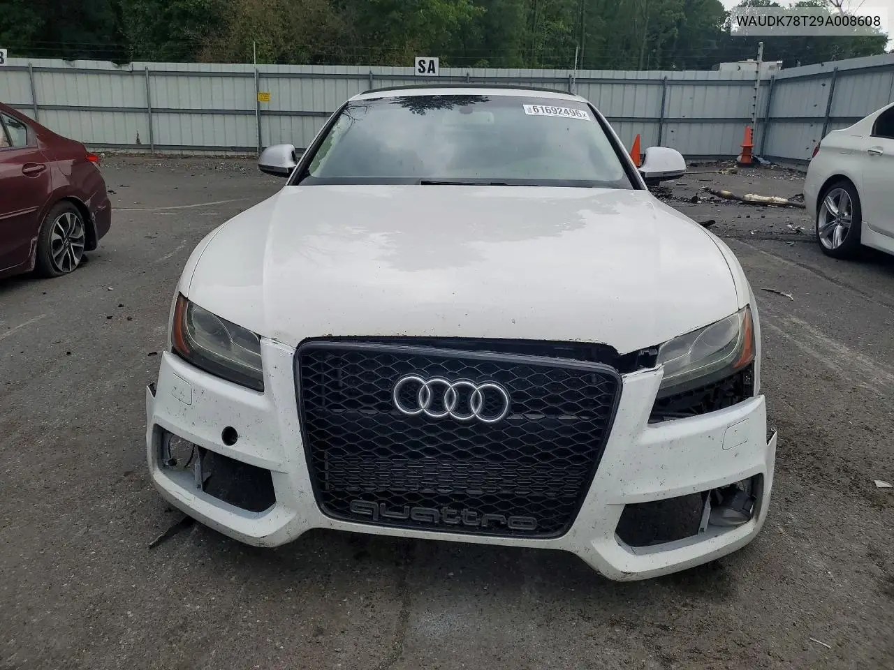 2009 Audi A5 Quattro VIN: WAUDK78T29A008608 Lot: 61692496