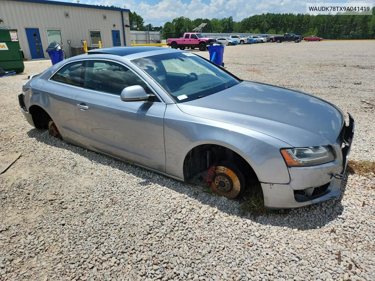 2009 Audi A5 Quattro VIN: WAUDK78TX9A041419 Lot: 61812046