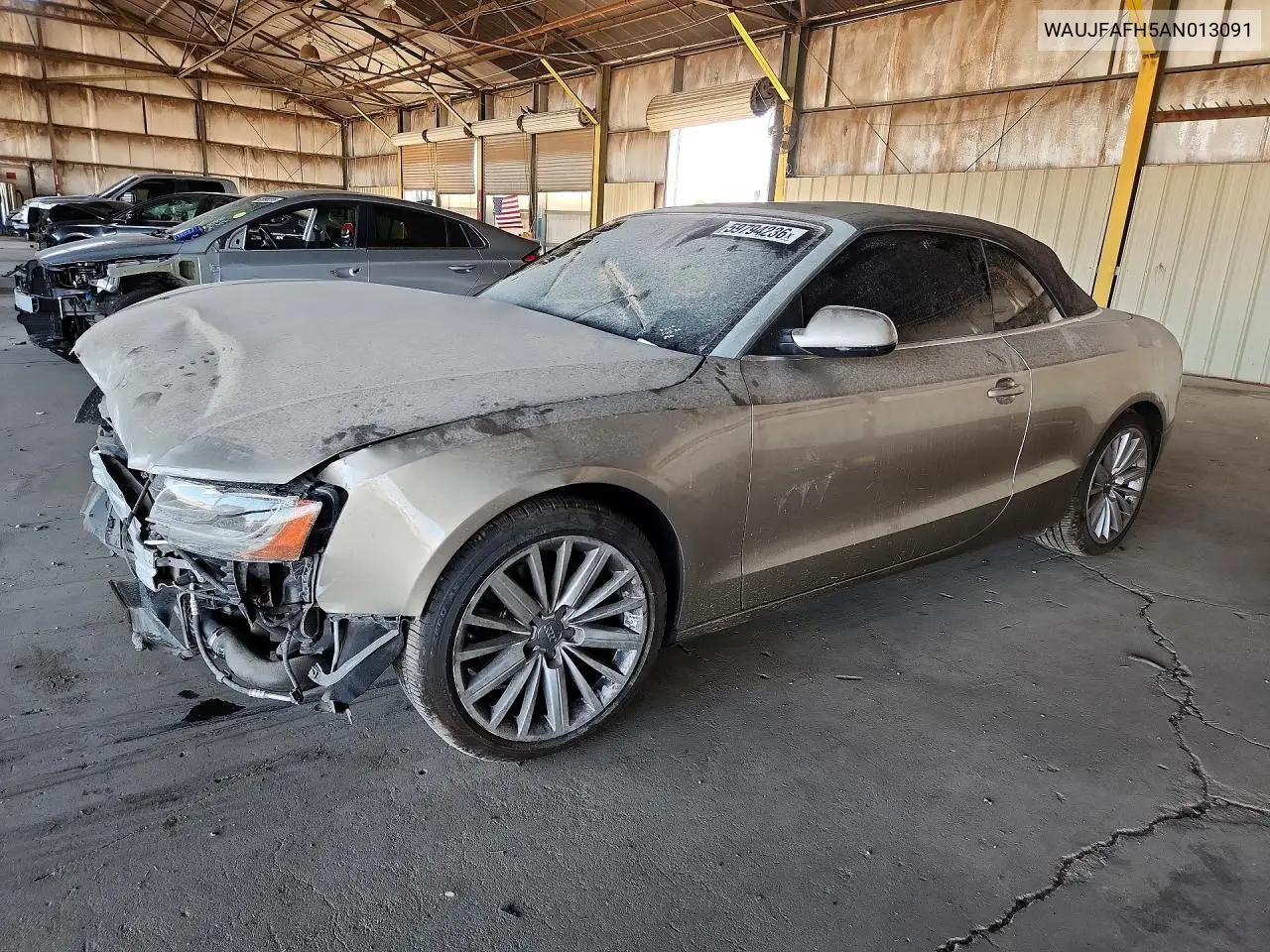 2010 Audi A5 Premium Plus VIN: WAUJFAFH5AN013091 Lot: 59794236