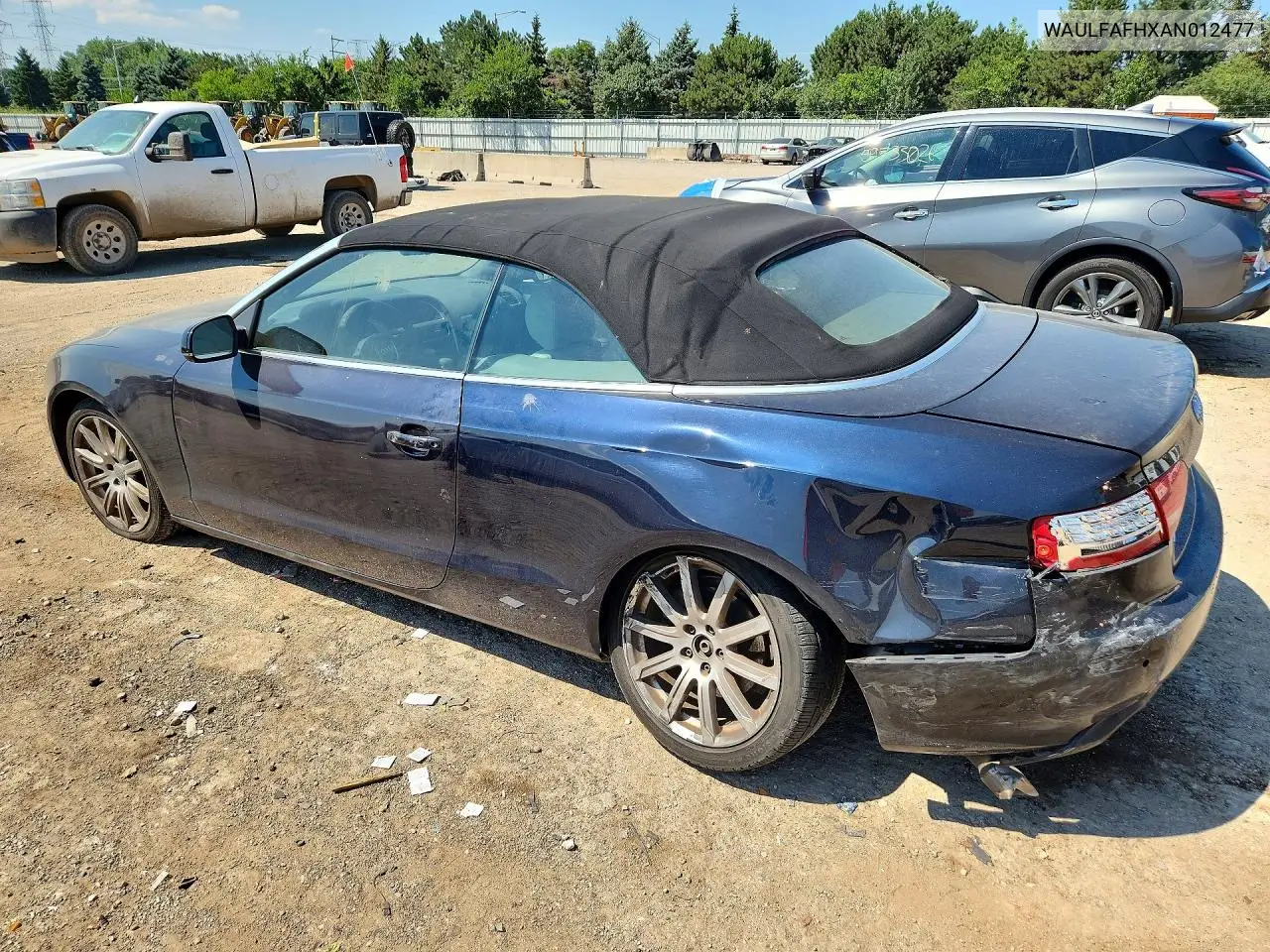 2010 Audi A5 Premium Plus VIN: WAULFAFHXAN012477 Lot: 60635386