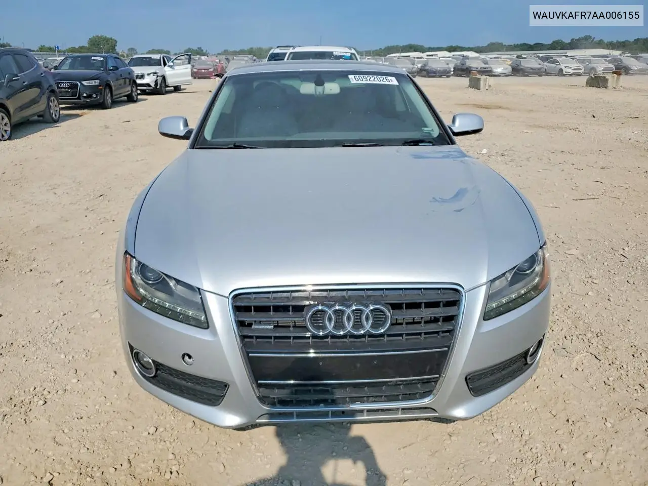 2010 Audi A5 Prestige VIN: WAUVKAFR7AA006155 Lot: 60922026