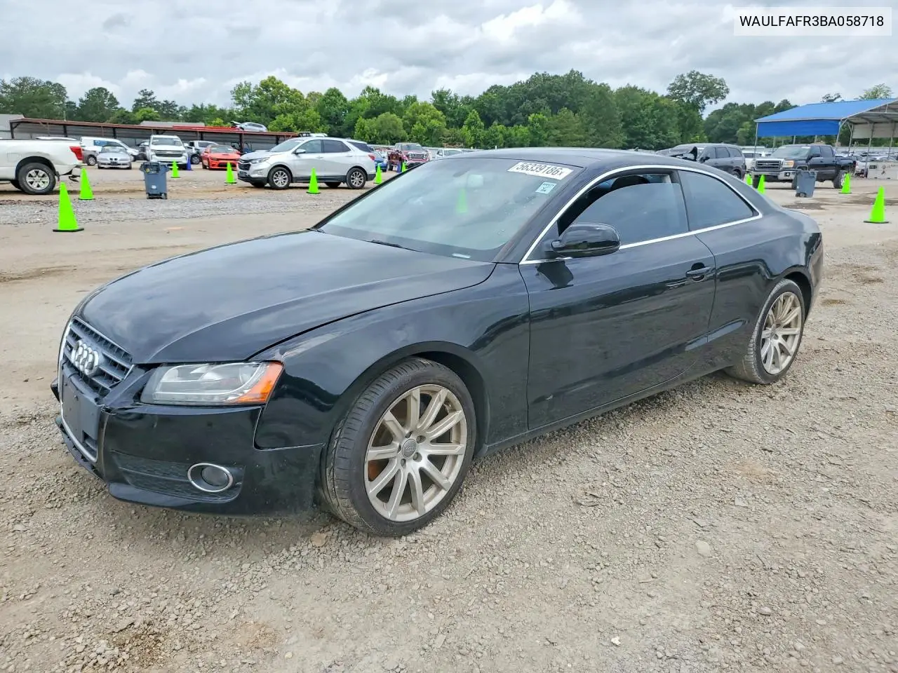 2011 Audi A5 Premium Plus VIN: WAULFAFR3BA058718 Lot: 56339186