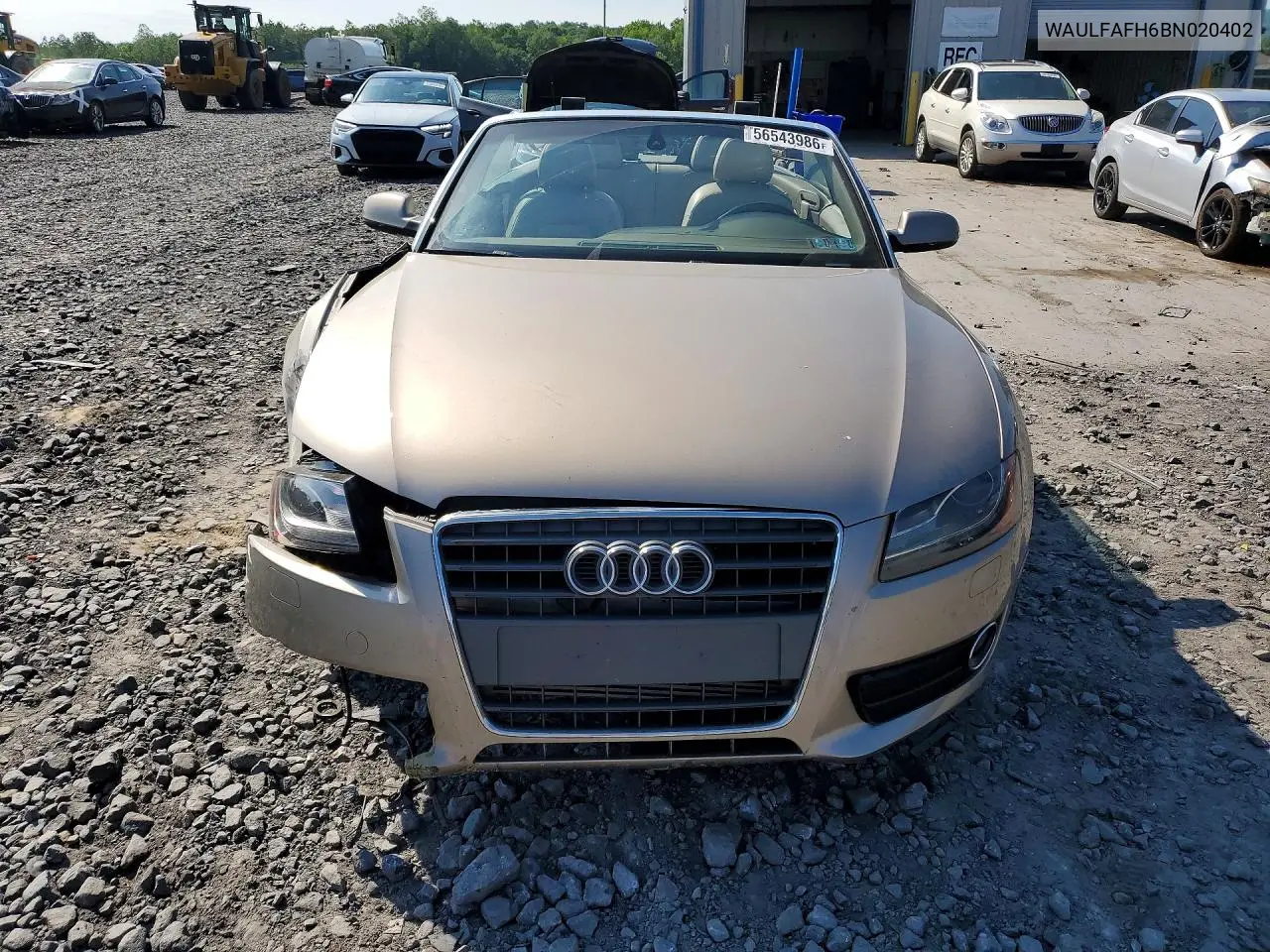 2011 Audi A5 Premium Plus VIN: WAULFAFH6BN020402 Lot: 56543986