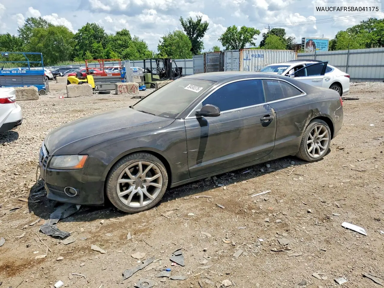2011 Audi A5 Premium VIN: WAUCFAFR5BA041175 Lot: 58490376
