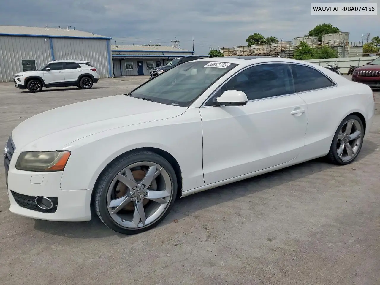 2011 Audi A5 Prestige VIN: WAUVFAFR0BA074156 Lot: 59910176