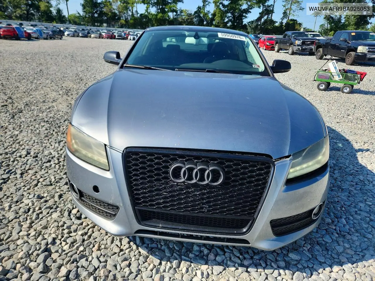 2011 Audi A5 Prestige VIN: WAUVFAFR9BA025053 Lot: 59950976