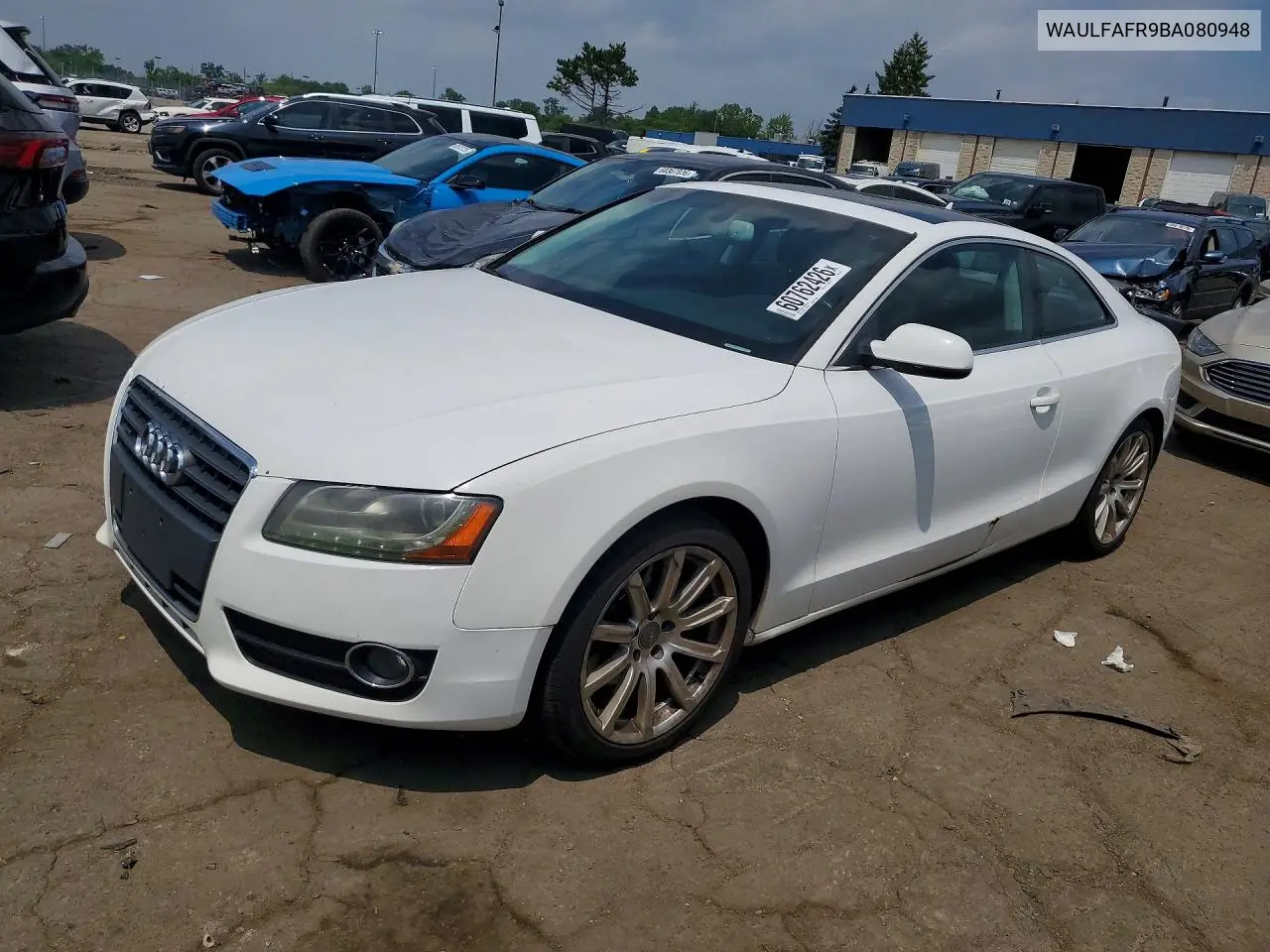 2011 Audi A5 Premium Plus VIN: WAULFAFR9BA080948 Lot: 60762426