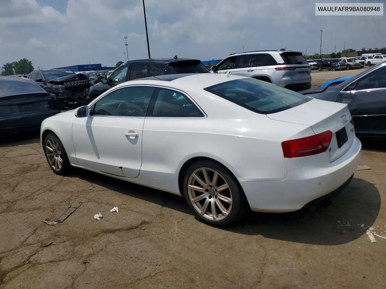 2011 Audi A5 Premium Plus VIN: WAULFAFR9BA080948 Lot: 60762426