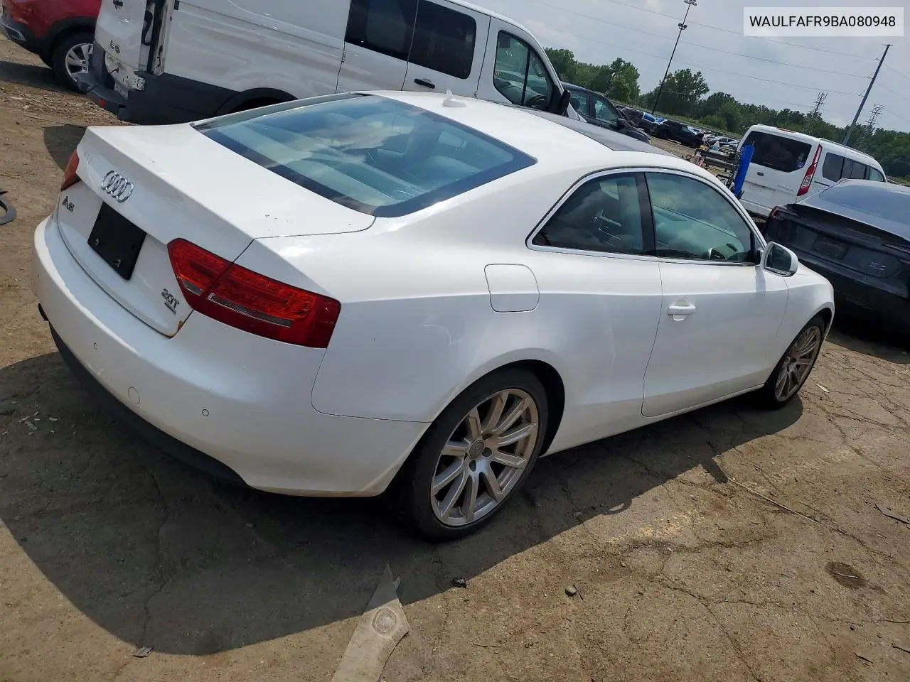 2011 Audi A5 Premium Plus VIN: WAULFAFR9BA080948 Lot: 60762426