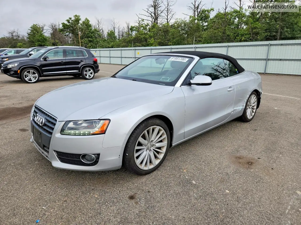 2011 Audi A5 Premium Plus VIN: WAULFAFH9BN001939 Lot: 61991706