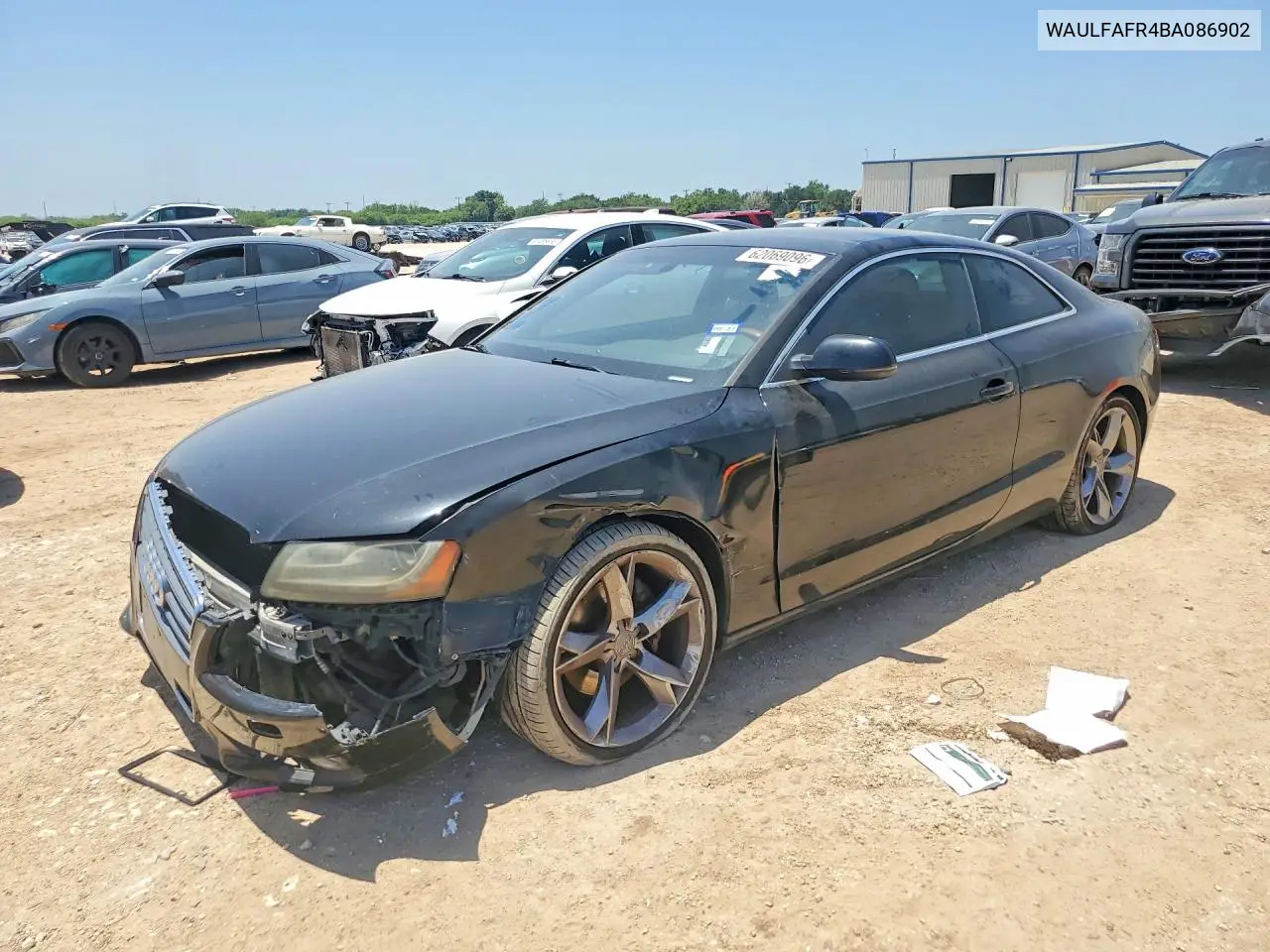 2011 Audi A5 Premium Plus VIN: WAULFAFR4BA086902 Lot: 62069096