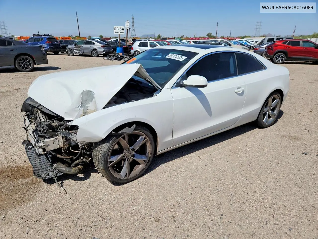 2012 Audi A5 Premium Plus VIN: WAULFAFR6CA016089 Lot: 59384586