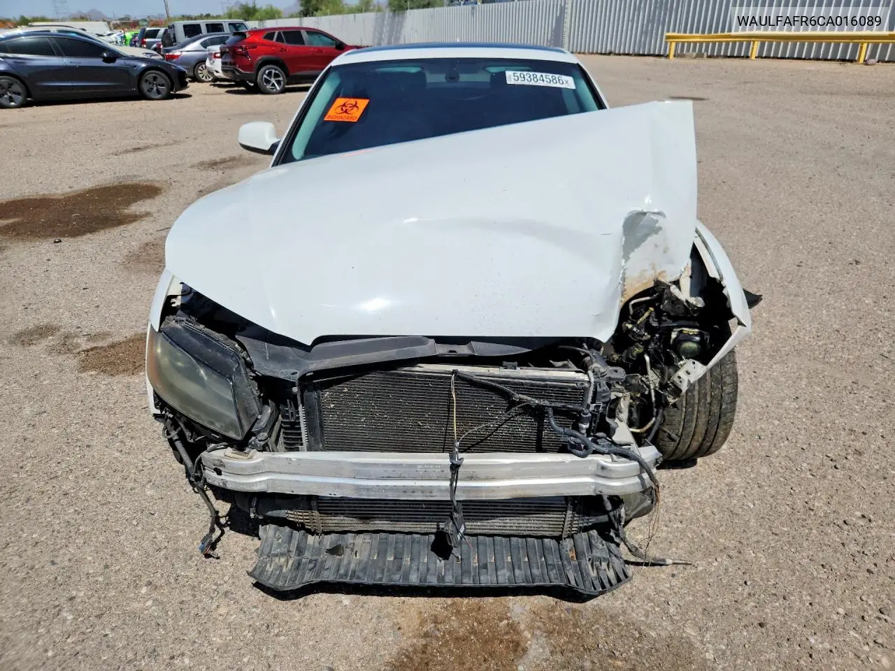 2012 Audi A5 Premium Plus VIN: WAULFAFR6CA016089 Lot: 59384586
