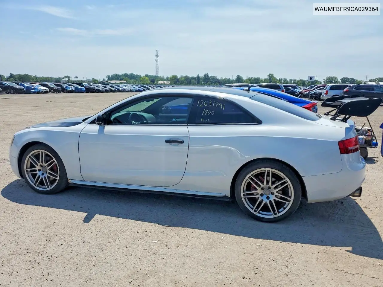 2012 Audi A5 Premium VIN: WAUMFBFR9CA029364 Lot: 59953846