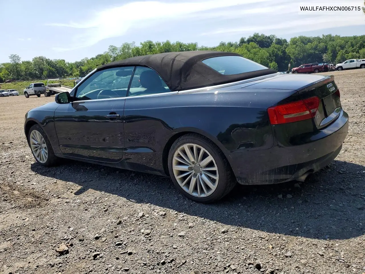 2012 Audi A5 Premium Plus VIN: WAULFAFHXCN006715 Lot: 60379306