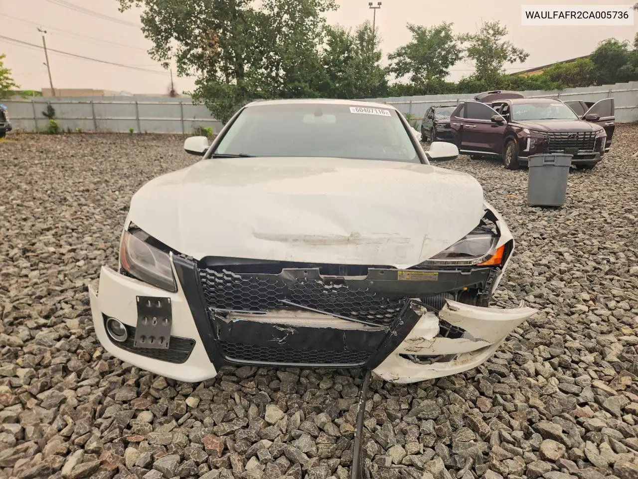 2012 Audi A5 Premium Plus VIN: WAULFAFR2CA005736 Lot: 60407116