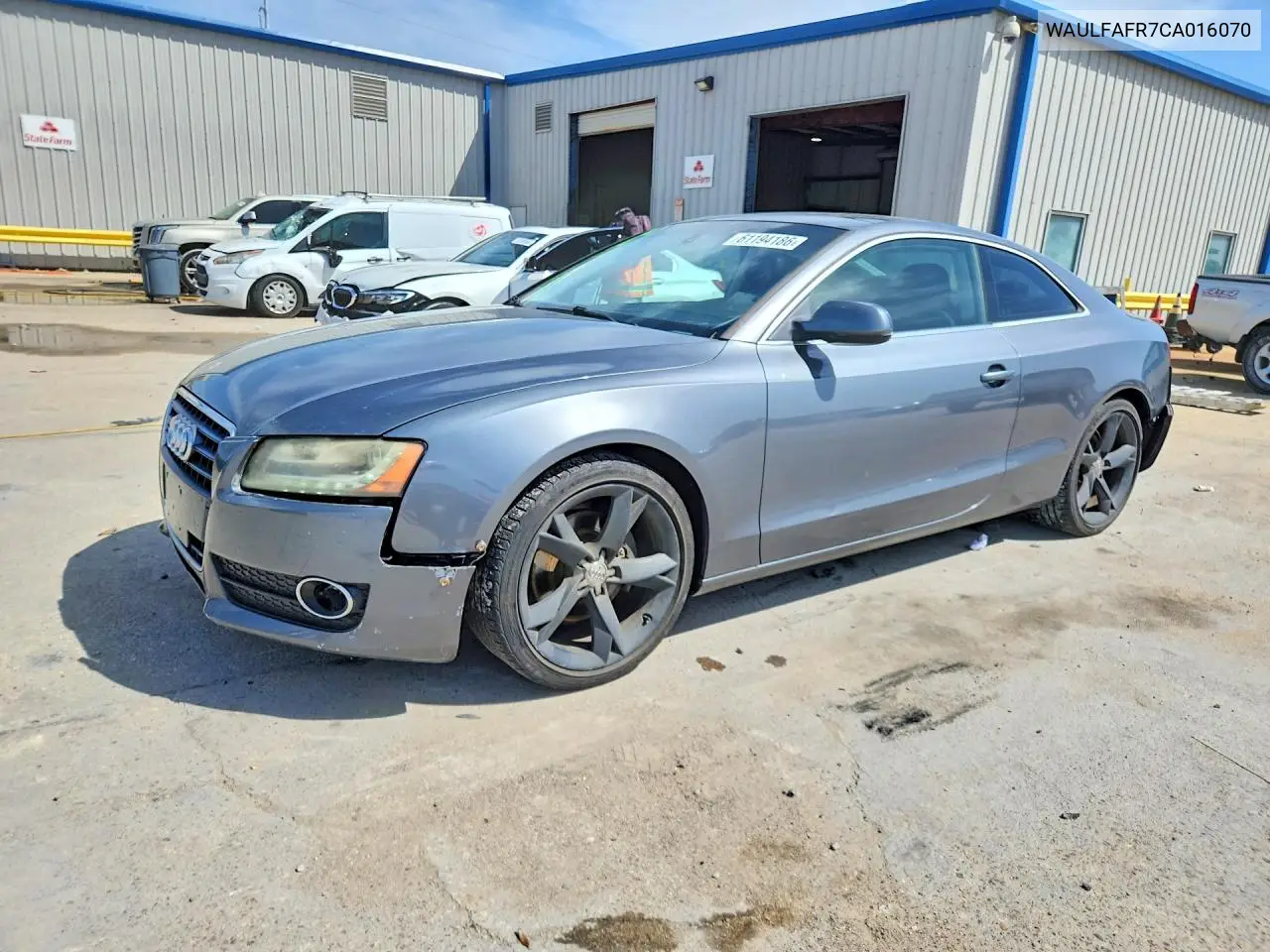 2012 Audi A5 Premium Plus VIN: WAULFAFR7CA016070 Lot: 61194186