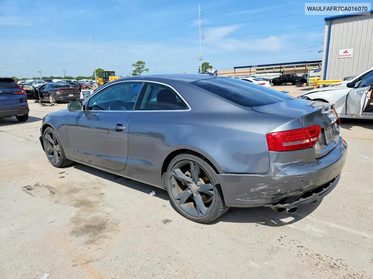 2012 Audi A5 Premium Plus VIN: WAULFAFR7CA016070 Lot: 61194186