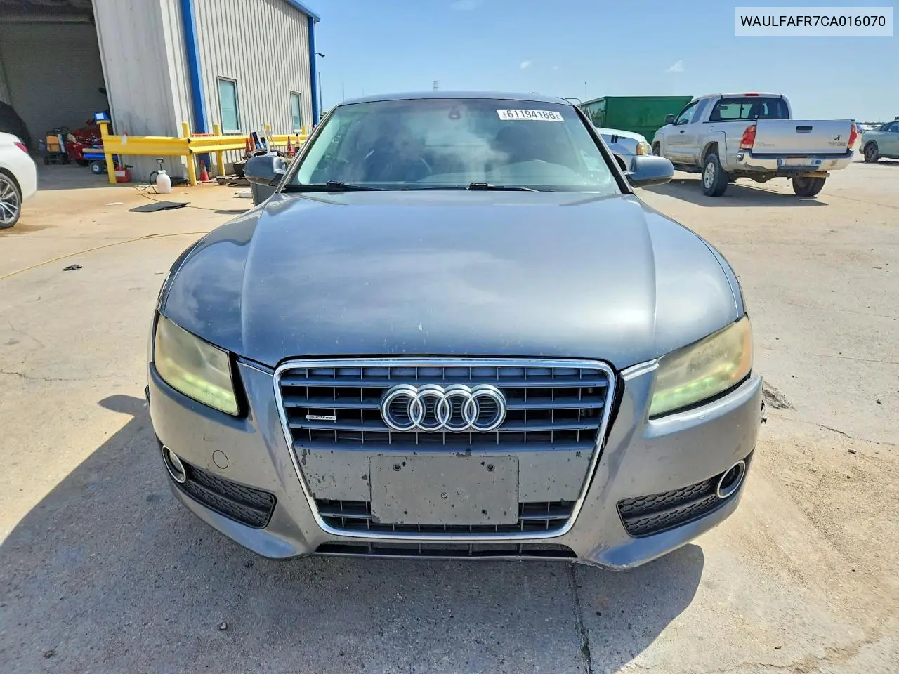 2012 Audi A5 Premium Plus VIN: WAULFAFR7CA016070 Lot: 61194186