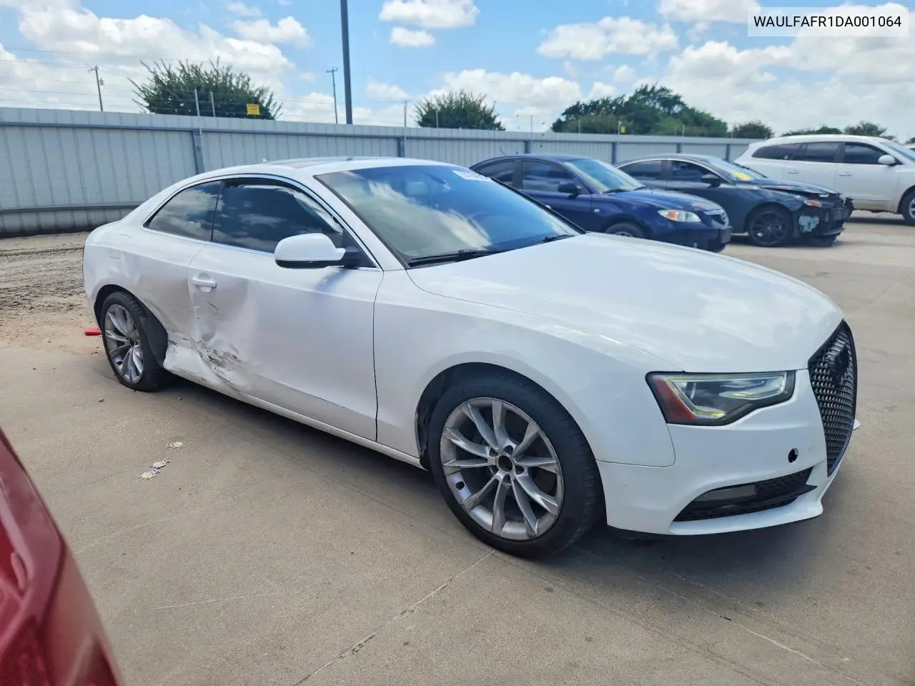 2013 Audi A5 Premium Plus VIN: WAULFAFR1DA001064 Lot: 55764886