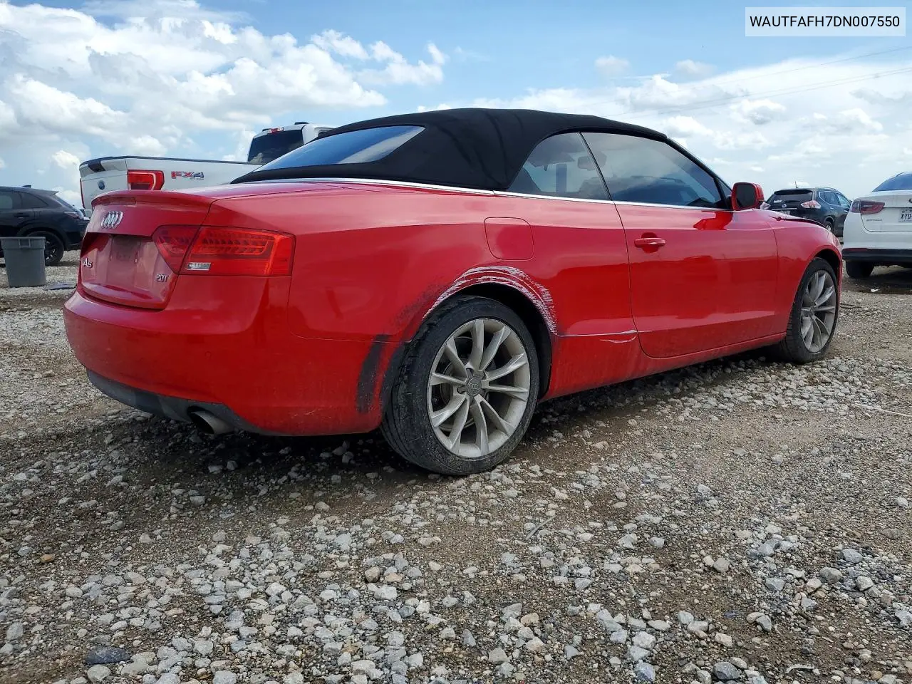 2013 Audi A5 Prestige VIN: WAUTFAFH7DN007550 Lot: 55934736