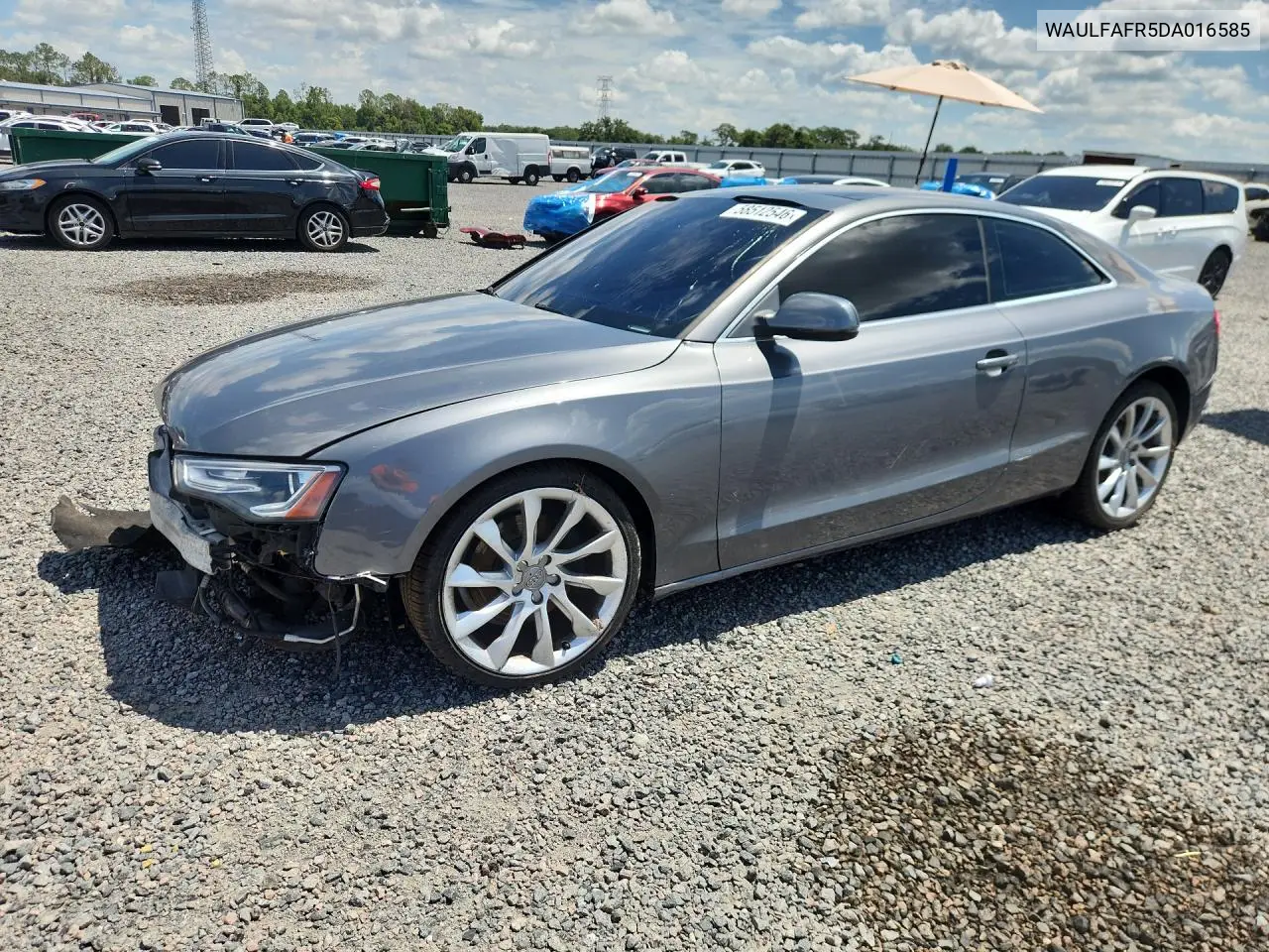 2013 Audi A5 Premium Plus VIN: WAULFAFR5DA016585 Lot: 58512546