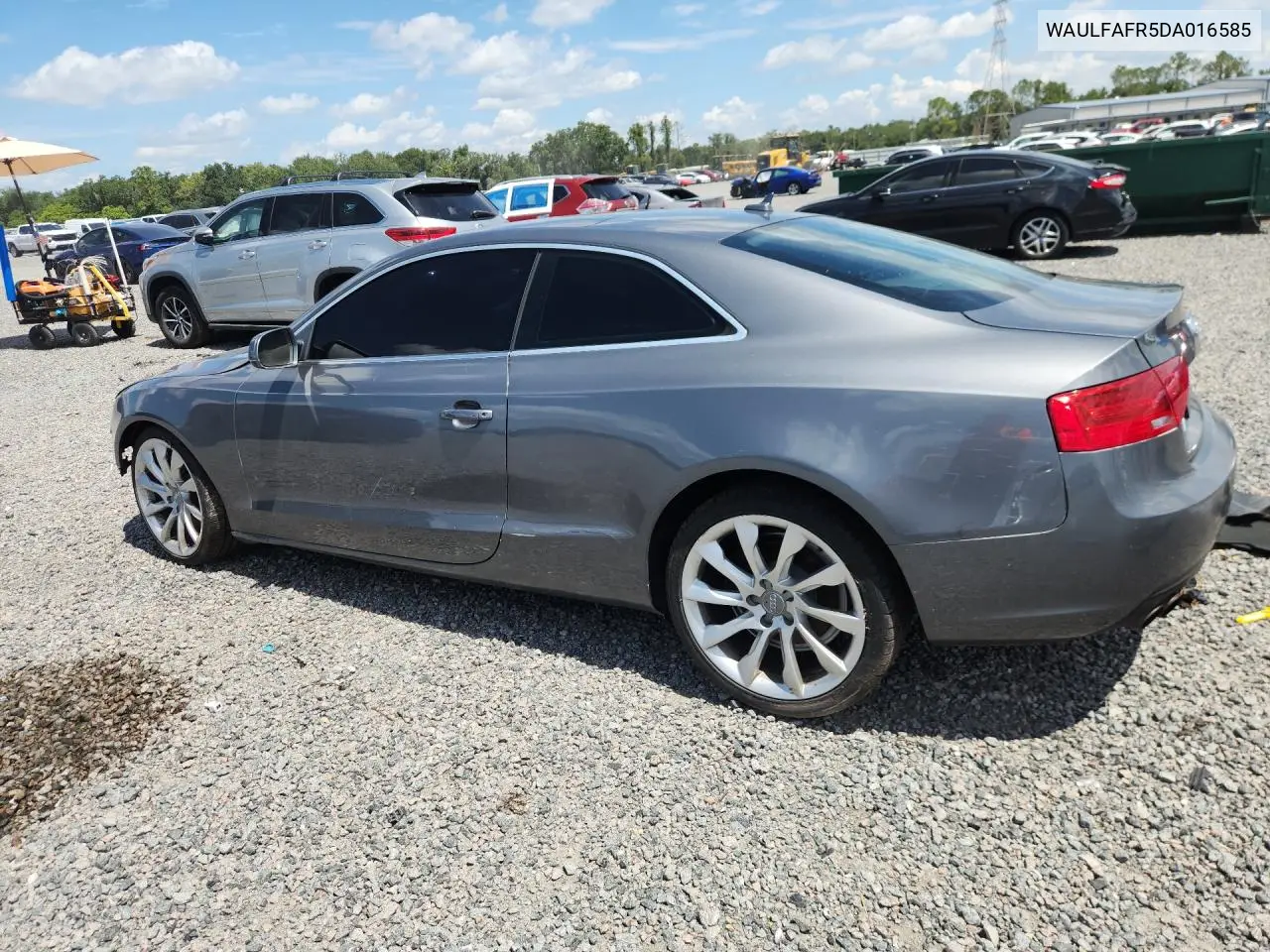 2013 Audi A5 Premium Plus VIN: WAULFAFR5DA016585 Lot: 58512546