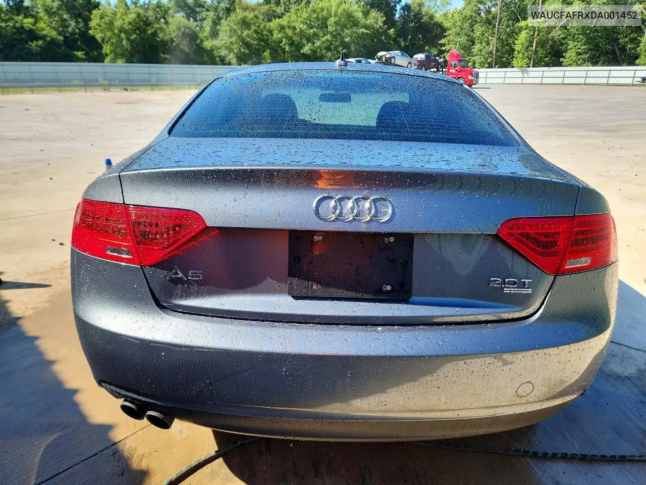 2013 Audi A5 Premium VIN: WAUCFAFRXDA001452 Lot: 58542476