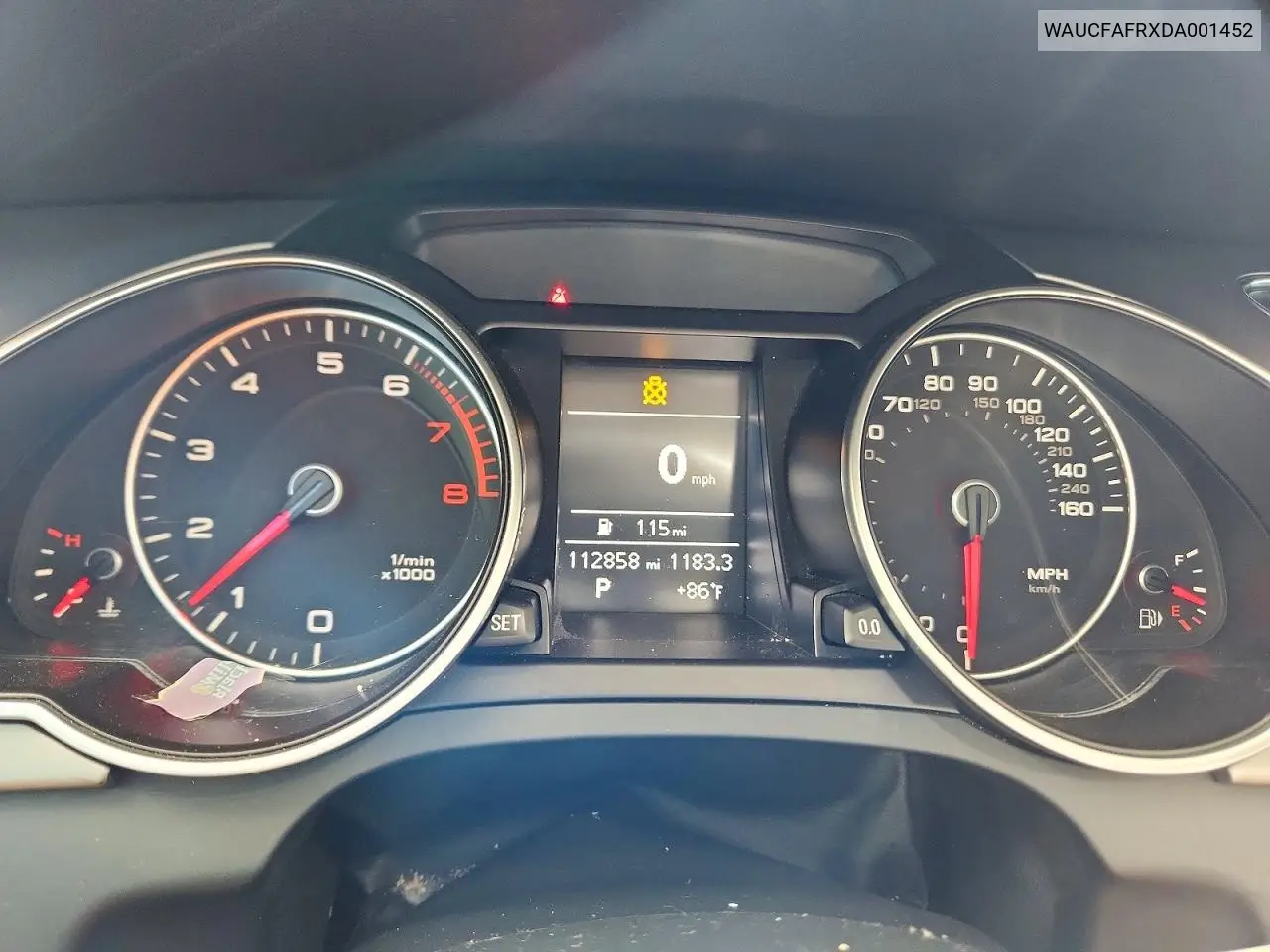 2013 Audi A5 Premium VIN: WAUCFAFRXDA001452 Lot: 58542476